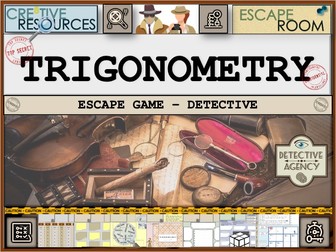 Trigonometry Maths Games Escape Room