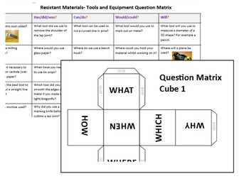 Question Matrix- Tools & Equipment