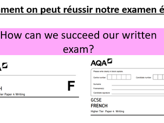 Exam skills -writing Y11 French