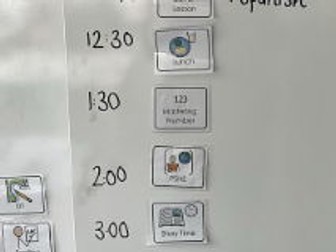 Visual Timetable Cards