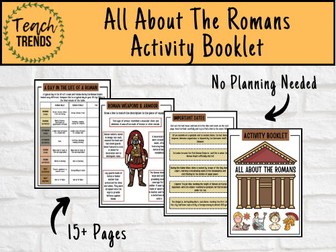 All About The Romans Activity Booklet