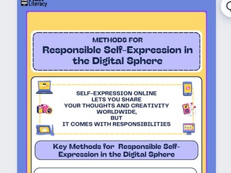 Methods for Responsible Self-Expression Online ( Resource and worksheet)