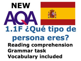 AQA Spanish 1.1F ¿Qué tipo de persona eres?