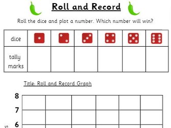 Roll and Graph - Bar Graph Game