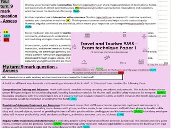 Exam technique papar 1 Travel and Tourism 9395