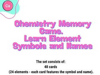 Chemistry Memory: Learn Element Symbols&Names