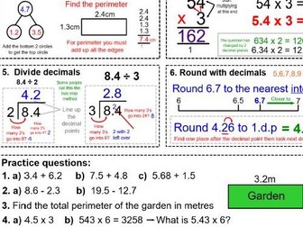 Maths Knowledge Organiser ( White Rose ) - Year 8 support  - Spring - Unit 12 - Number Sense