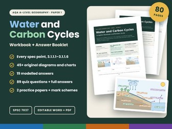Water and Carbon Cycles AQA A-level Workbook
