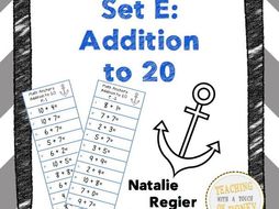 Math Anchors Set E: Addition to 20