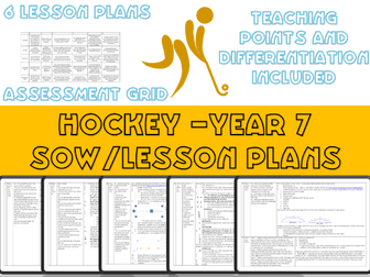 Year 7 Hockey scheme of work / Lesson plans