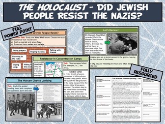 Holocaust L8 - Did the Jewish People Resist?