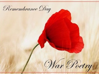 Remembrance Day War Poetry
