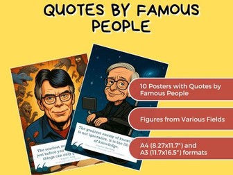 Posters: Quotes by Famous People