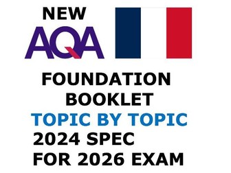 AQA GCSE French Vocab Booklet 2024 - FOUNDATION