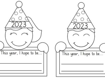 New Year's Resolutions 2023 Activity