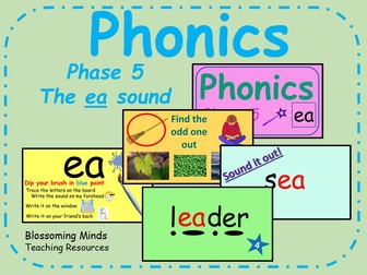 Phonics phase 5 - The 'ea' sound