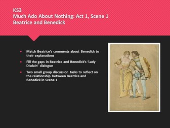 KS3 Much Ado About Nothing: Act 1, Scene 1