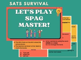 Spag Game Year 6 SATs