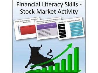 Financial Literacy Skills - Stock Market Basics Activity