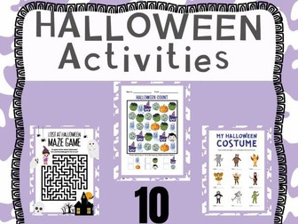 Halloween Worksheets | Autumn Coloring, Calculating, Drawing| October Activities