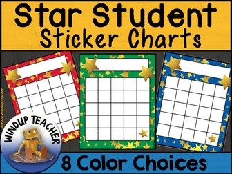 Star Reward Sticker Charts