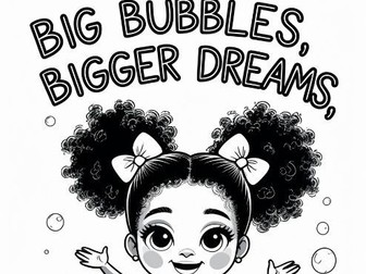 Big Bubbles, Bigger Dreams – Stylish Black Girl Coloring Book | Afrocentric Pre-Teen Printable Colo