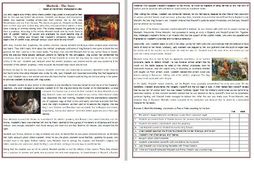 Macbeth - The Story - Reading Comprehension Worksheet | Teaching Resources