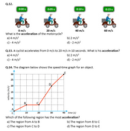 Speed, Velocity, and Acceleration - Worksheet | Distance Learning ...