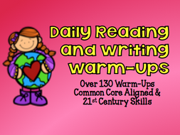 Daily Reading and Writing Warm-Ups for 3rd thru 5th Grade: Over 130