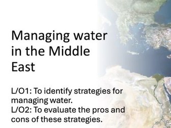 AQA GCSE Geography Water security