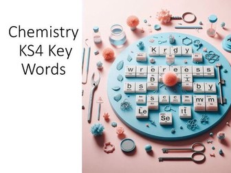 Chemistry Key Words with Test