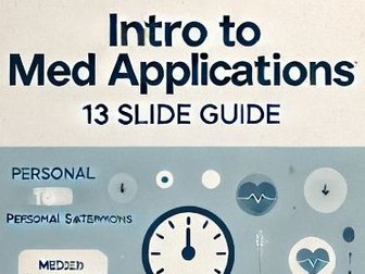 Intro to Med Applications (13 Slide Guide)