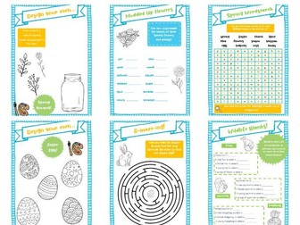 10 Page Easter Activity Pack for Ages 7-12
