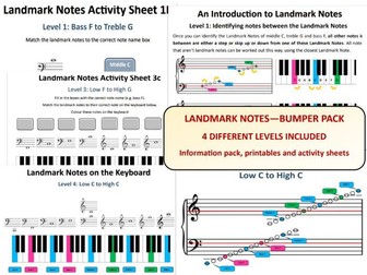 Landmark notes bumper pack