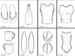 A Day At The Beach - Graphic Design Templates for Mandatory Technology Classes