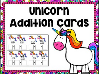 Unicorn Addition Cards (Sums 1-20)