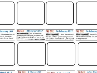 Russia Revolution February Storyboard Template