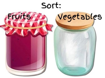 Sorting fruits and vegetables