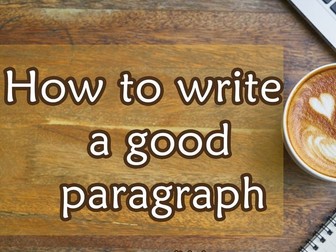 How to write a paragraph