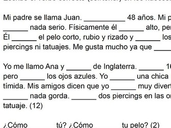 Ser o tener con descripción física - Which verb for physical description - ser or tener?