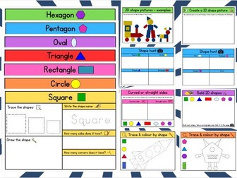 Early level 2D shape workbook