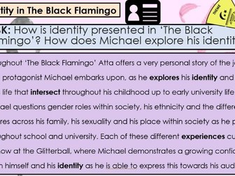 The Black Flamingo - L15: How does Atta Present the Theme of Identity within The Black Flamingo?