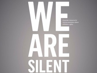 WE Are Silent Primary Lesson Package for Scotland