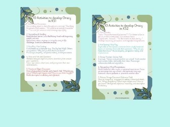 Ten Oracy Activities for EY, KS1 and KS2