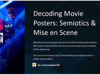 Analysing Semiotics & Mise en Scene in Movie Posters  UAL Creative Media L3 Unit 1 & 2