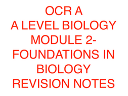 Biology Module 2 Revision Notes- All topics
