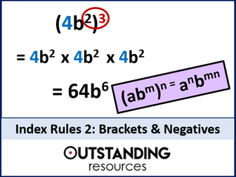 Index Rules with Brackets and Negatives Indices