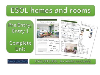 Homes and Rooms -  ESOL/EFL/EAL