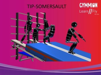 3 Task Cards Front Somersault in Gymnastics Level 3