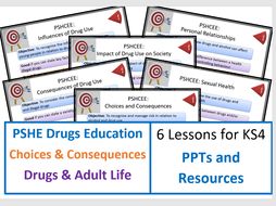 PSHE Drugs Education: 6 Lessons for KS4